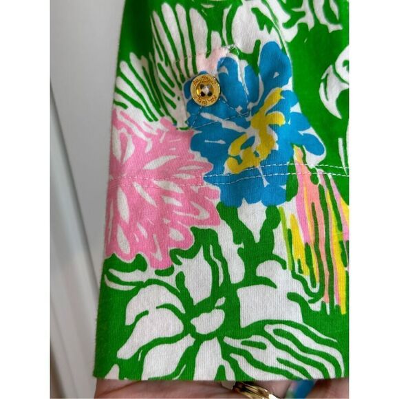 Lilly Pulitzer cream/yellow/pink Size S Aline dress - Picture 4 of 7